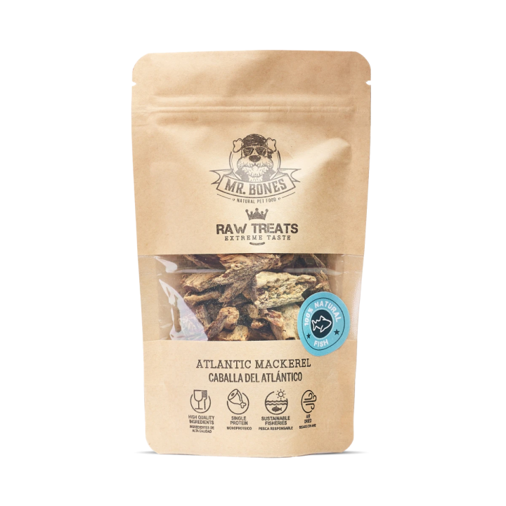 Raw Treats Caballa – Snack natural para perro y gato