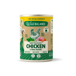 Wild Balance lata filosofía Barf de pollo perros 400gr