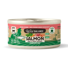 Wild Balance lata filosofía Barf de salmón gato 120gr