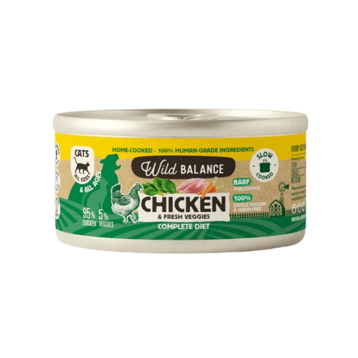 Wild Balance lata Filosofía Barf de pollo gato 120gr
