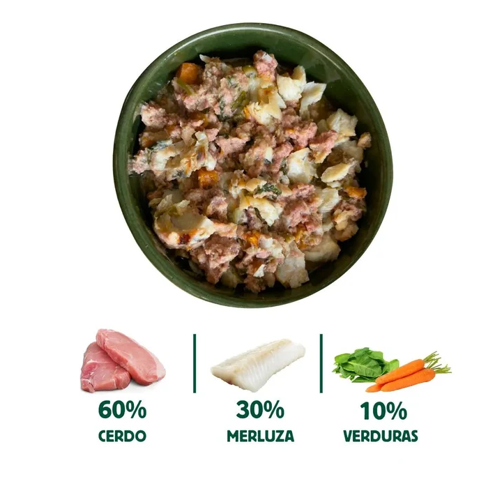 Wild Balance lata filosofía Barf Cerdo y Pescado perros 400gr