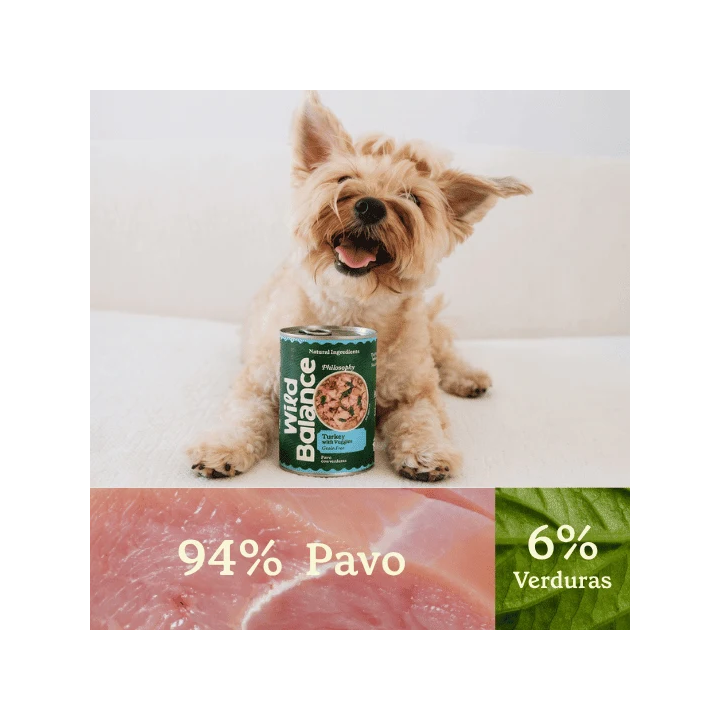 Wild Balance lata filosofía Barf de pavo perros 400gr