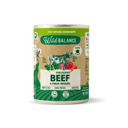 Wild Balance lata filosofía Barf de Ternera perros 400gr
