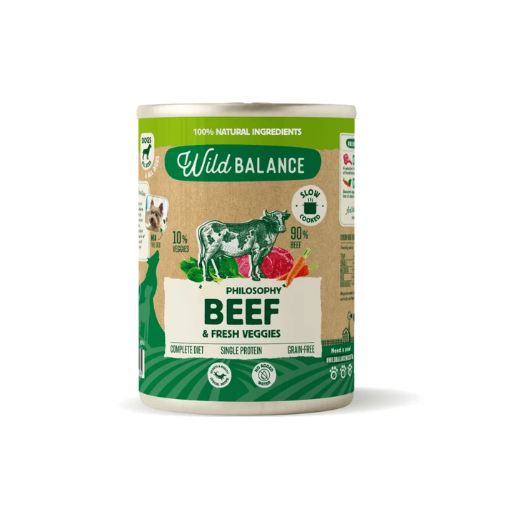 Wild Balance lata filosofía Barf de Ternera perros 400gr