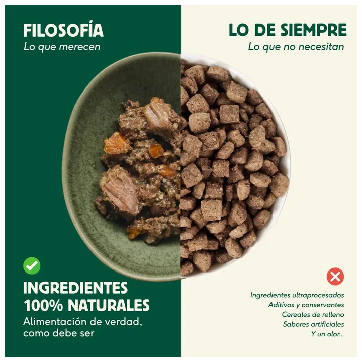 Wild Balance lata filosofía Barf de Ternera perros 400gr