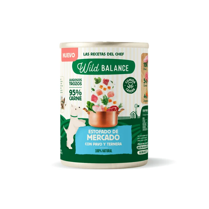 Wild Balance lata Estofado de Mercado perros 400gr