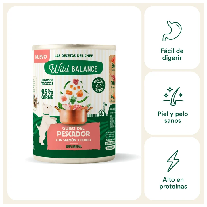 Wild Balance lata Guiso del Pescador perros 400 gr