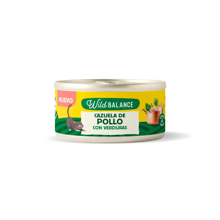 Wild Balance lata Cazuela de Pollo con verduras gatos 80gr