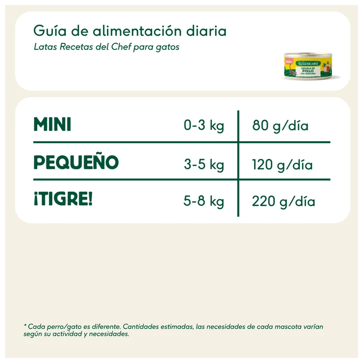 Wild Balance lata Cazuela de Pollo con verduras gatos 80gr