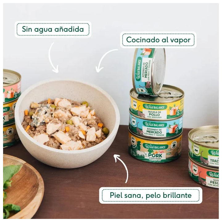 Wild Balance lata Cazuela de Pollo con verduras gatos 80gr