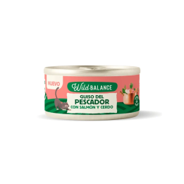 Wild Balance lata Guiso del Pescador Salmón y cerdo gatos 80gr