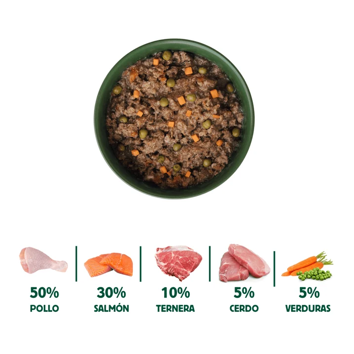 Wild Balance lata Guiso del Pescador Salmón y cerdo gatos 80gr