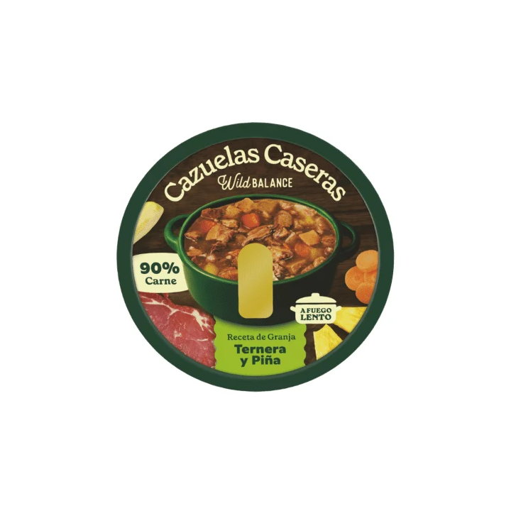 Wild Balance Cazuela casera ternera y piña perro 280gr