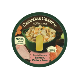 Wild Balance Cazuela casera Salmón, pollo y pera perro 280gr