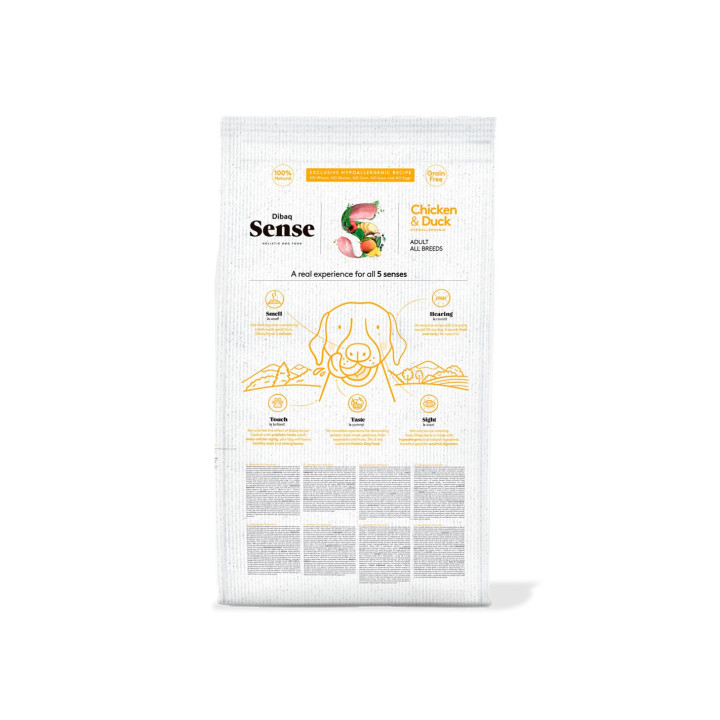 Dibaq Sense Grain Free Pollo y Pato 2kg pienso para perros