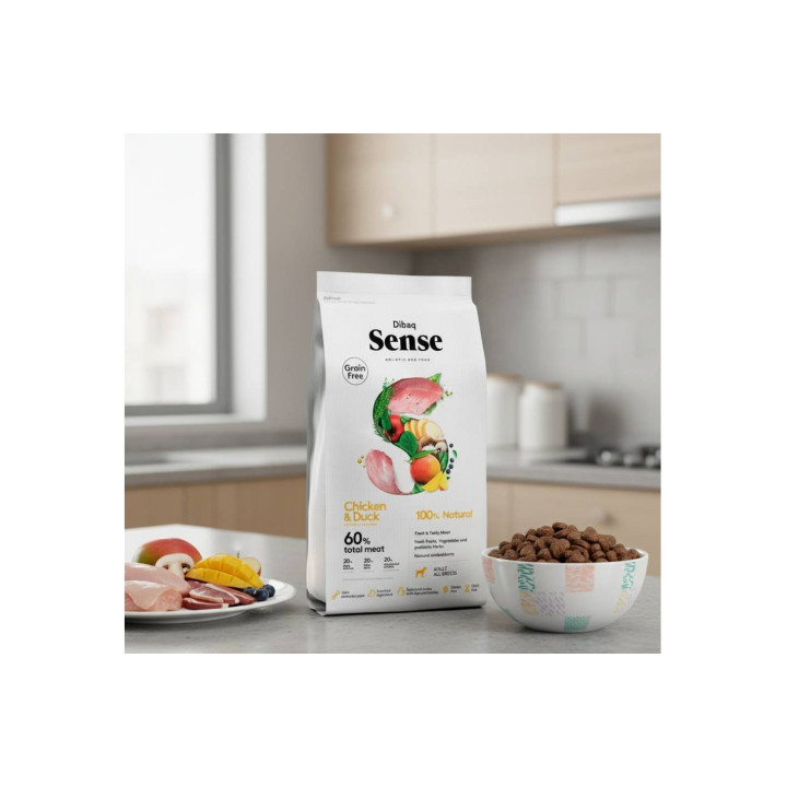 Dibaq Sense Grain Free Pollo y Pato 2kg pienso para perros