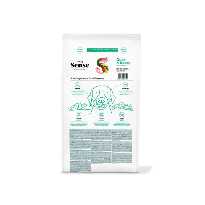 Dibaq Sense grain free Pato y Pavo 2kg pienso para perros