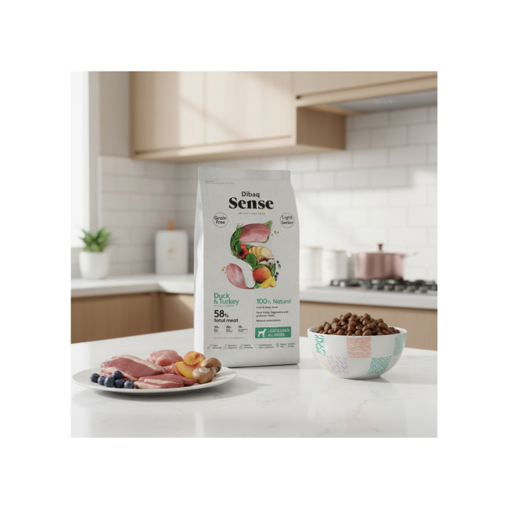 Dibaq Sense grain free Pato y Pavo 2kg pienso para perros
