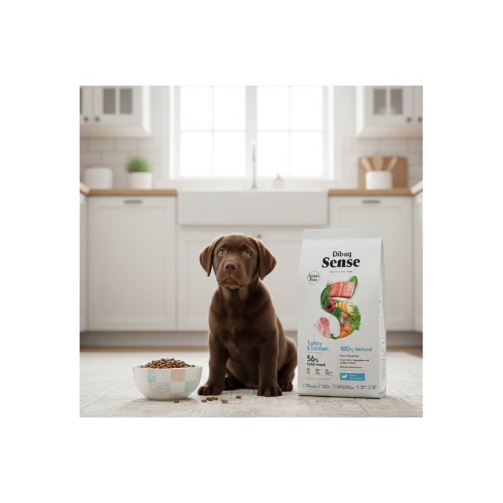Dibaq Sense Grain Free Salmón y Pavo pienso para cachorros 2kg
