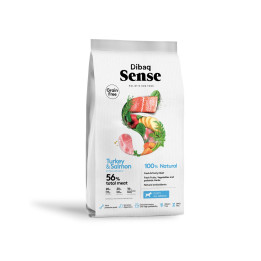 Dibaq Sense Grain Free Salmón y Pavo pienso para cachorros 2kg