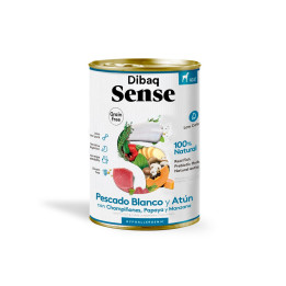 Dibaq Sense Pescado Blanco y Atún 380gr comida húmeda para perro
