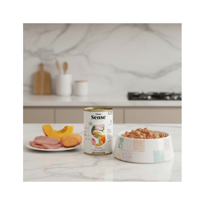 Dibaq Sense Grain Free Pavo y Calabaza 380gr comida húmeda para perro