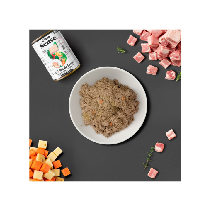 Dibaq Sense Cochinillo de Segovia 380gr comida húmeda para perro