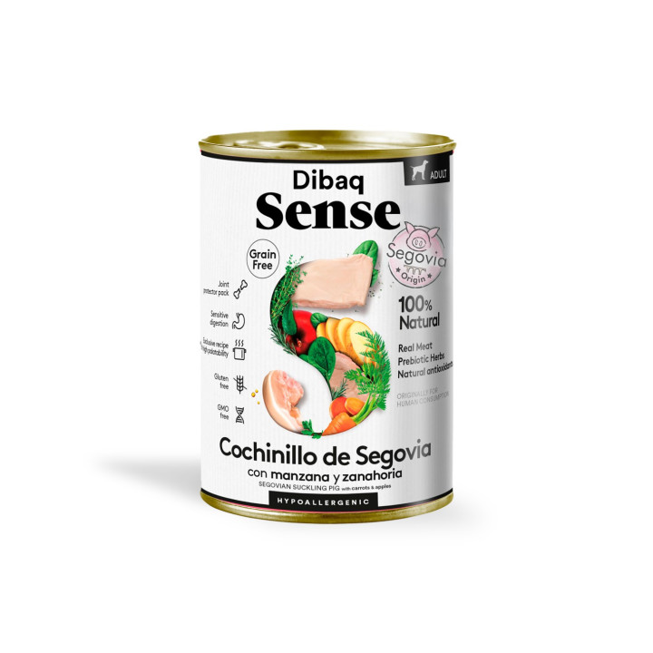 Dibaq Sense Cochinillo de Segovia 380gr comida húmeda para perro